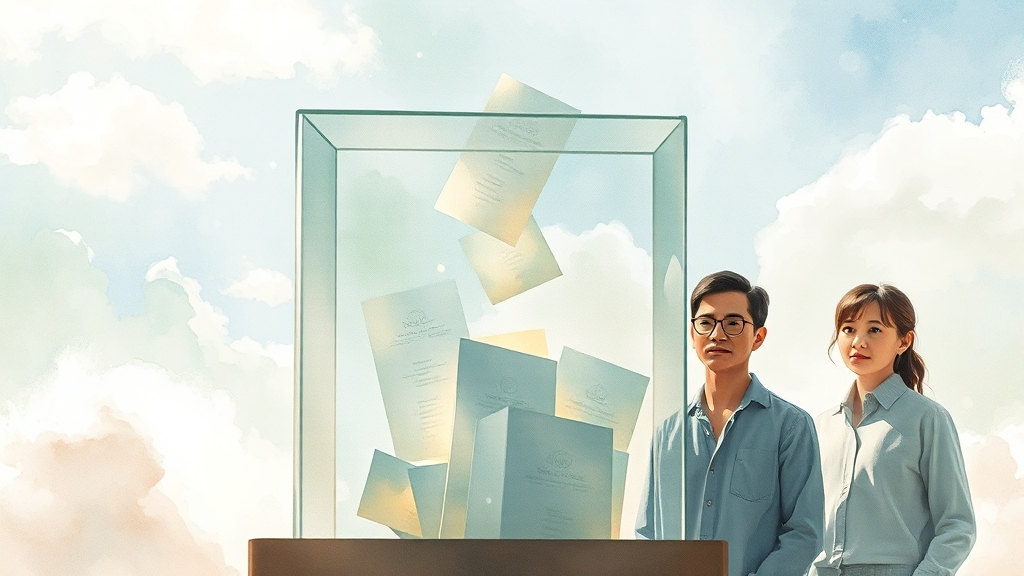 개표참관인 제도란? (watercolor 스타일)