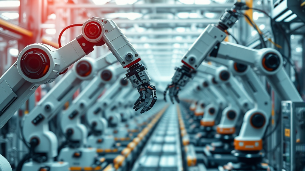 피지컬 AI 부상 배경 (realistic 스타일)