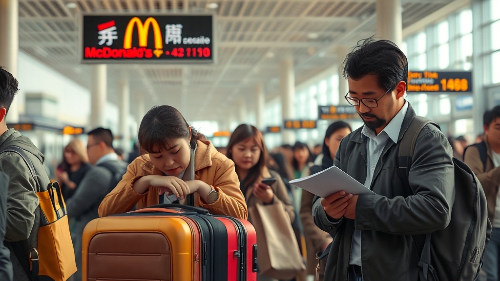 항공 대란 대비 행동 요령 (realistic 스타일)