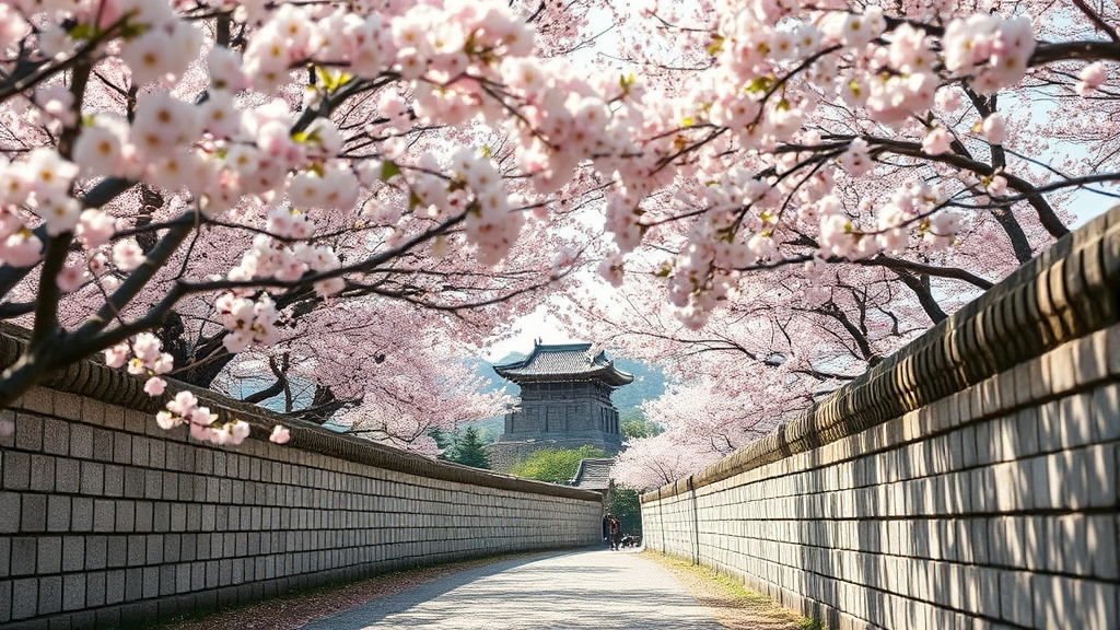 축제 일정 및 장소: 벚꽃과 함께하는 봄날의 향연 (realistic 스타일)