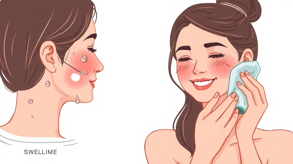 경과 관찰이 가능한 부작용 (illustration 스타일)