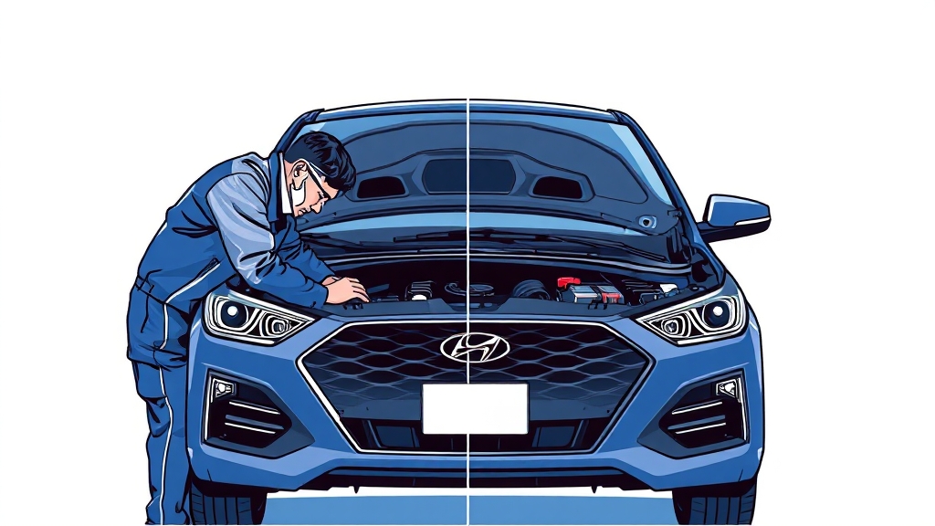 직영점 vs 블루핸즈 비교 (illustration 스타일)