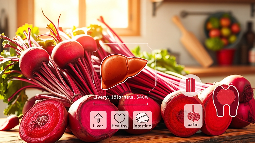 비트 영양 성분 및 칼로리 (realistic 스타일)