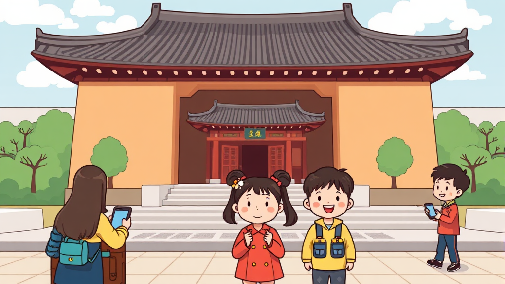 주변 관광 정보 (cartoon 스타일)