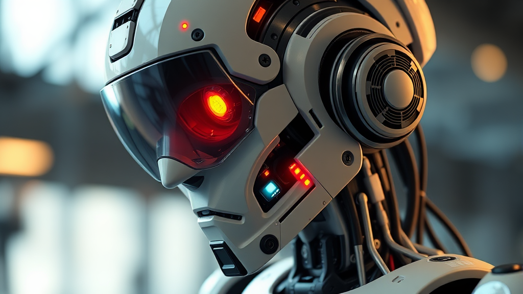 피지컬 AI의 부상: 로봇 기술의 진화 (realistic 스타일)