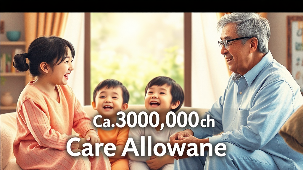 돌봄수당, 얼마나 받을까요? (watercolor 스타일)