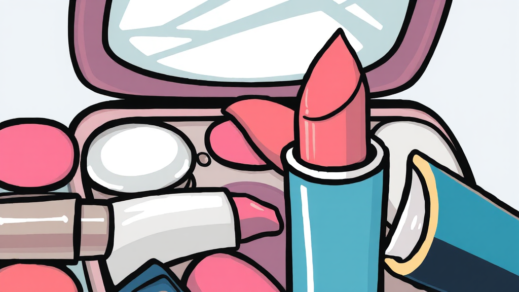 지난 화장품, 버리지 마세요! (cartoon 스타일)