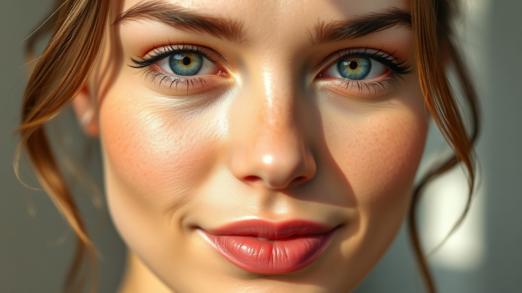 세라마이드 크림 사용 후 변화 (realistic 스타일)