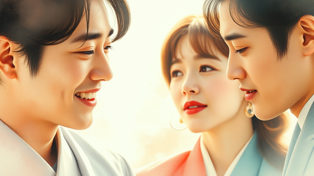 배우들의 연기 및 캐릭터 분석 (watercolor 스타일)