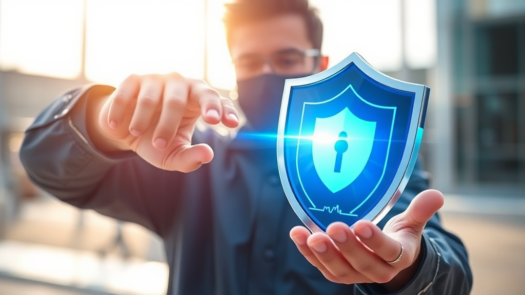 악성코드 예방을 위한 습관 (realistic 스타일)