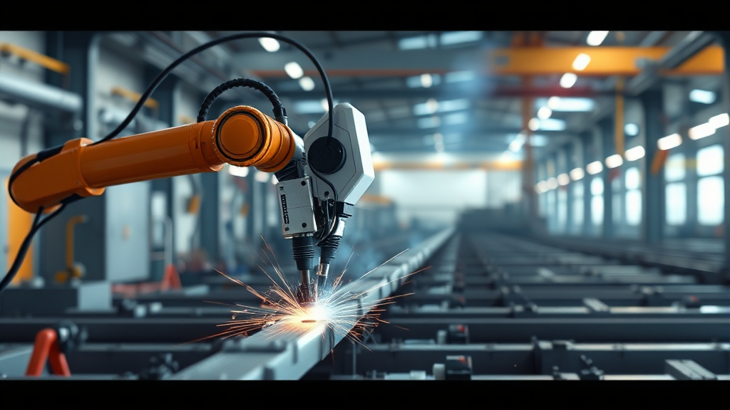 야스카와전기의 핵심 기술과 솔루션 (realistic 스타일)