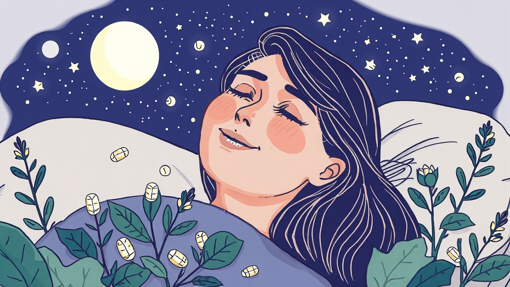 멜라토닌 영양제 선택 기준 (illustration 스타일)
