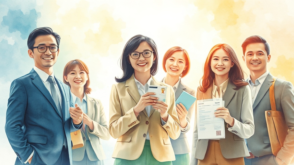 우체국 직원이라면 누릴 수 있는 혜택 (watercolor 스타일)
