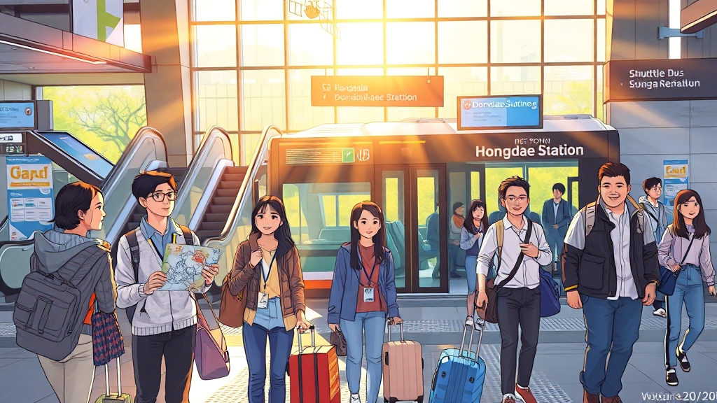 출발지 정보 및 탑승 안내 (illustration 스타일)