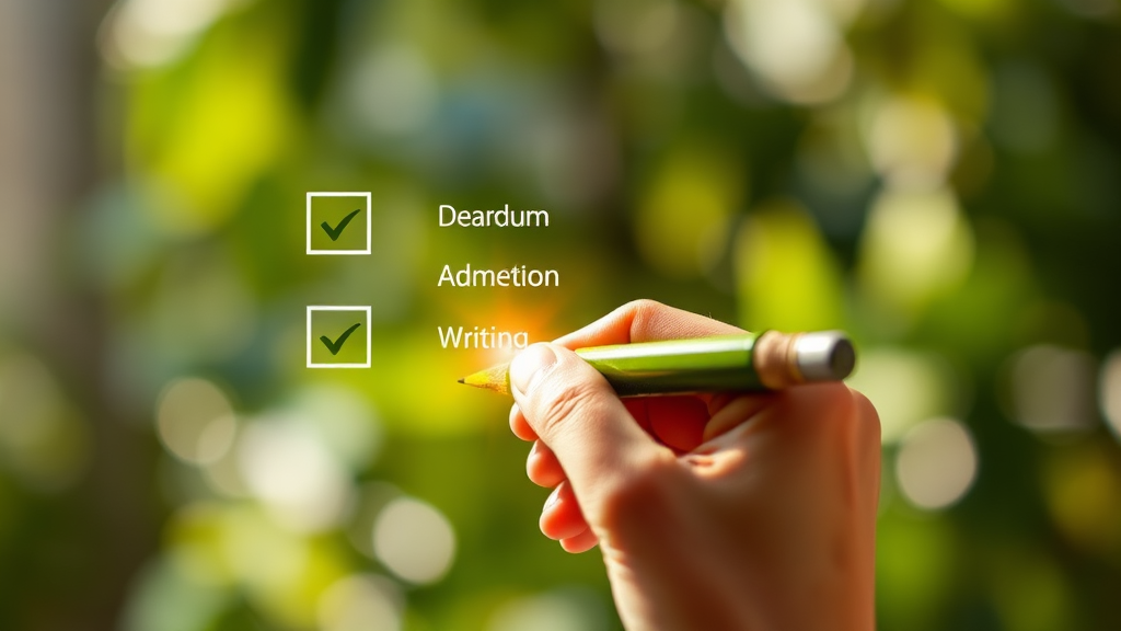 완벽한 글쓰기, 이제 시작! (realistic 스타일)