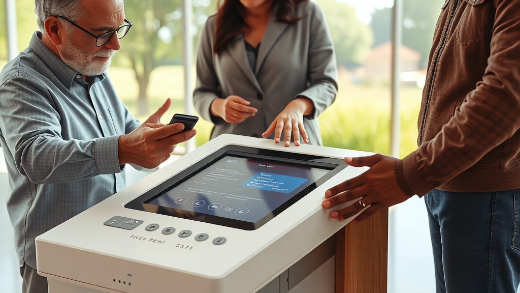 배리어프리 키오스크, 왜 필요할까요? (realistic 스타일)