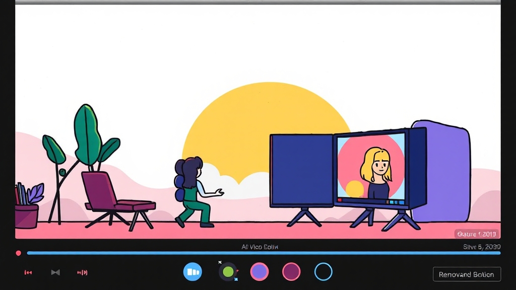 AI 비디오 편집 주요 기능 (cartoon 스타일)