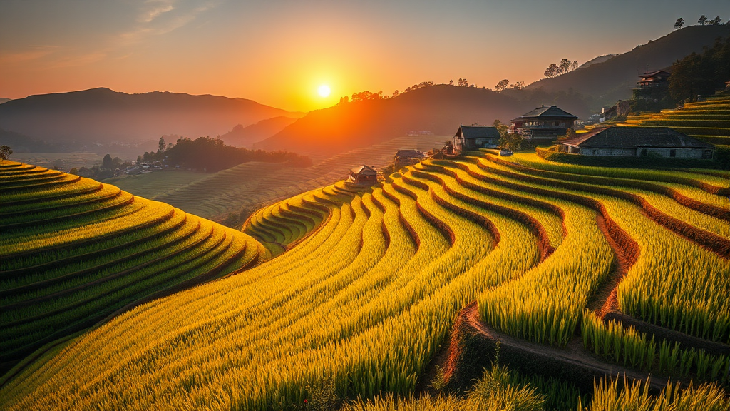 남해안 및 제주도 일출 명소: 이색적인 풍경 (realistic 스타일)