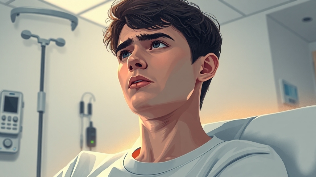임파선염, 언제 병원에 가야 할까요? (illustration 스타일)