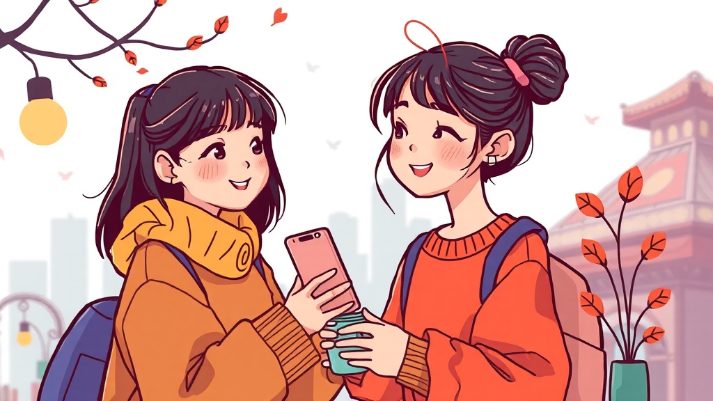 중국 MZ세대 영향 요인 (cartoon 스타일)