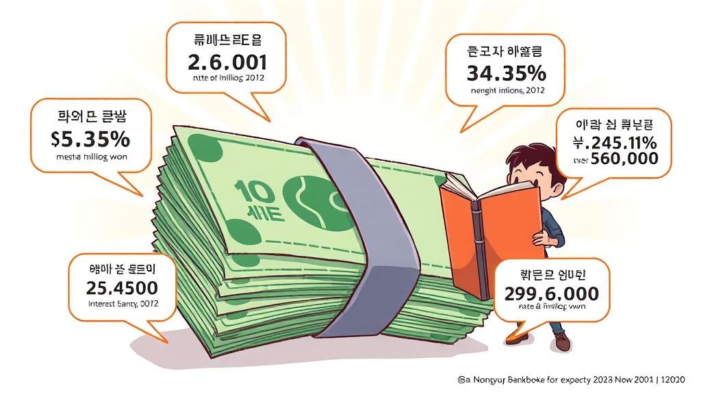 이자 계산, 실전으로 알아볼까요? (cartoon 스타일)