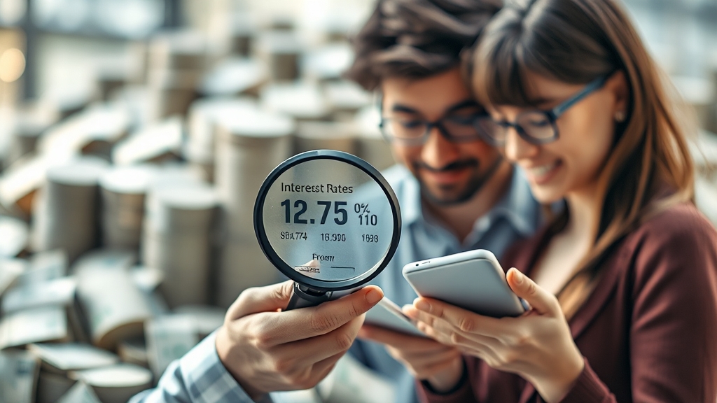 대출 금리 비교, 왜 중요할까? (realistic 스타일)