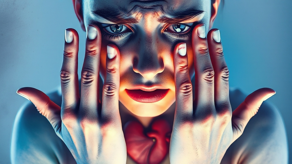 저혈당 주요 증상과 초기 신호 (watercolor 스타일)