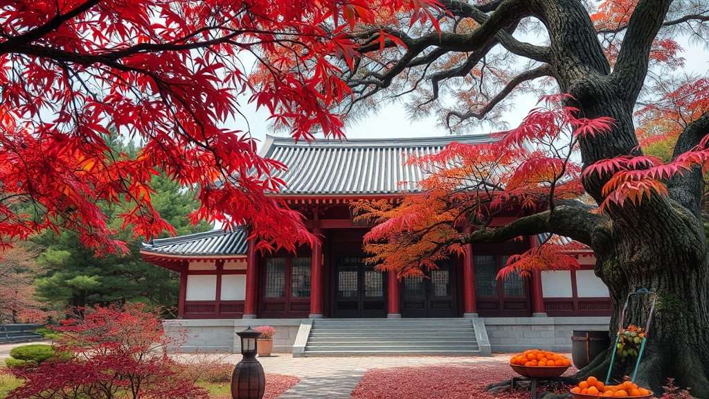 운문사 내부 관람 코스 (realistic 스타일)