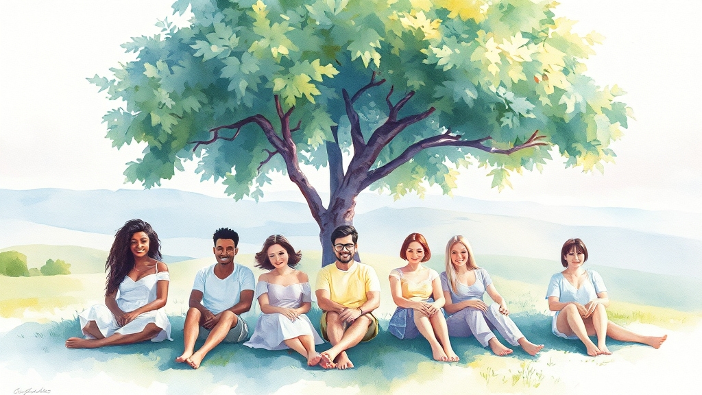 온열질환 예방: 안전 수칙 (watercolor 스타일)