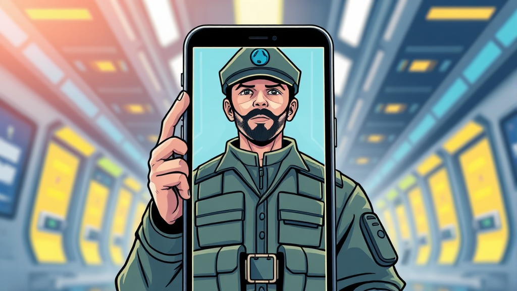 분실 걱정 없는 디지털 신분증 (illustration 스타일)