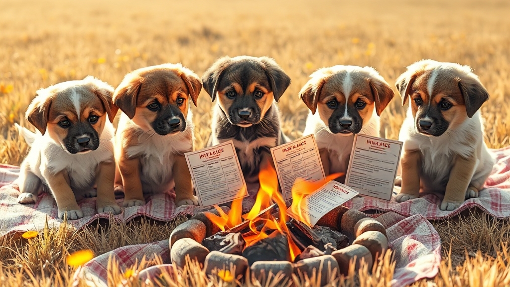 펫보험 비교: 보험사별 특징 (realistic 스타일)