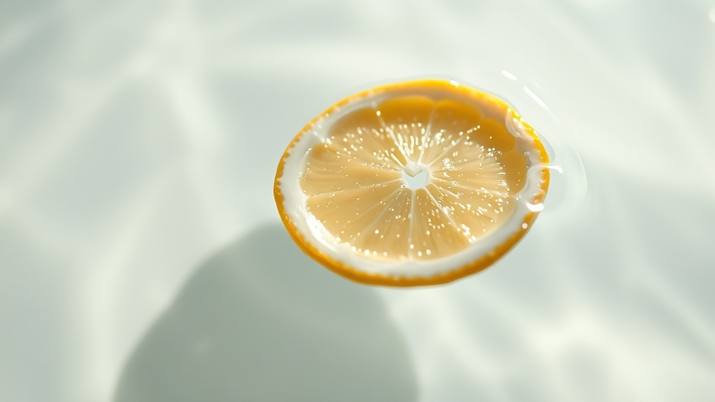 아침 레몬수 루틴 시작하기 (realistic 스타일)