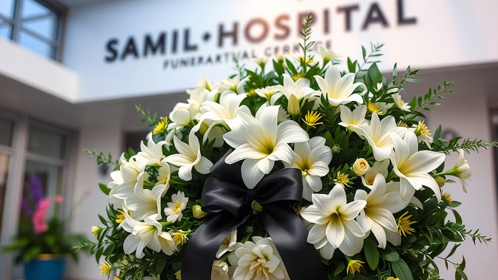 근조화환 주문 방법 (realistic 스타일)