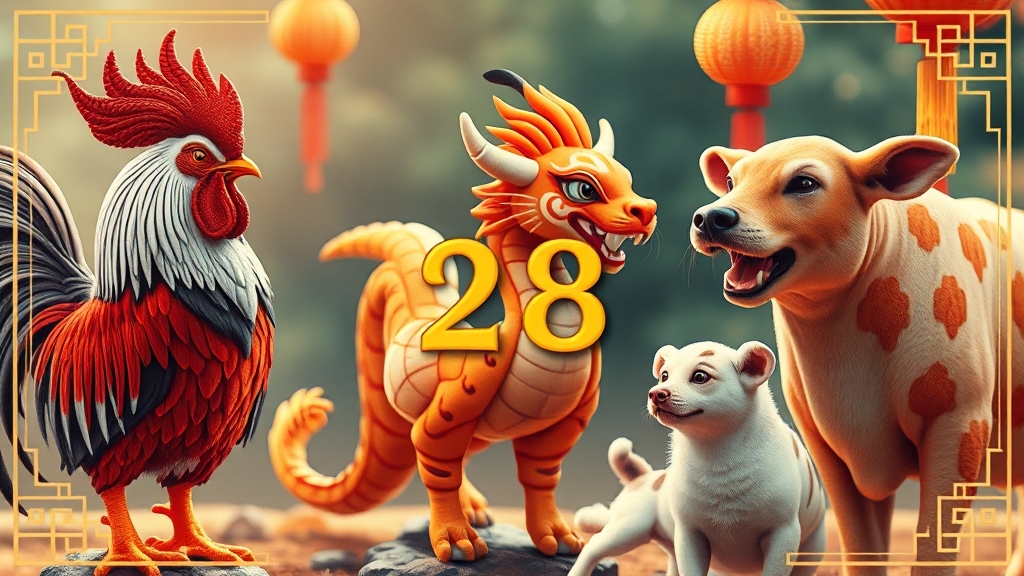 띠별 운세, 긍정 기운 UP! (realistic 스타일)