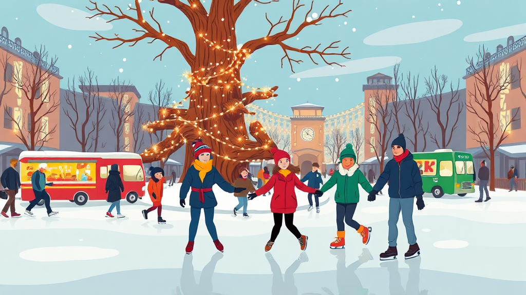 주차 및 편의시설 (cartoon 스타일)