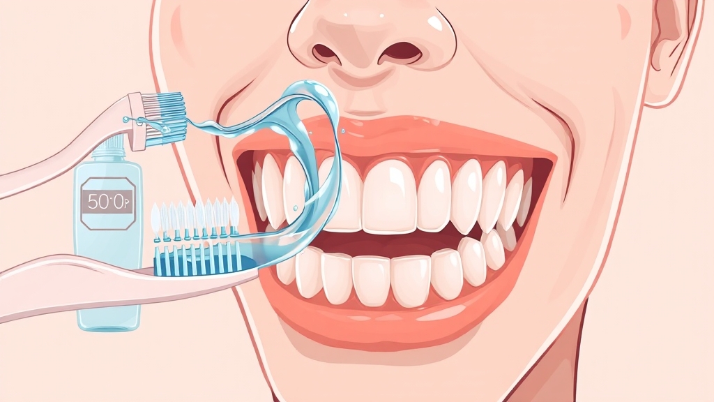 구강세정기 사용법 & 주의사항 (illustration 스타일)