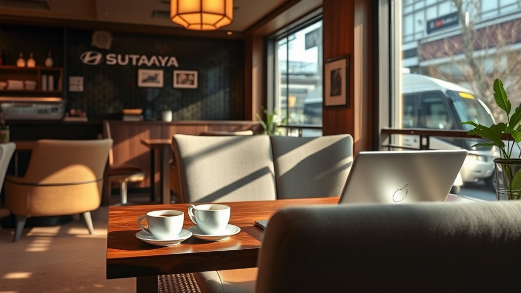 츠타야 라운지 완벽 가이드 (realistic 스타일)