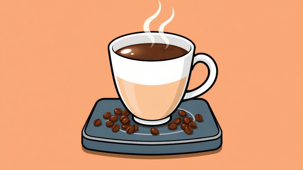 믹스커피, 칼로리와 건강 사이 (cartoon 스타일)