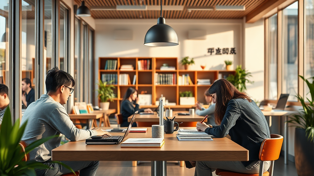 함께 성장하는 공간: 용인 스터디카페의 스터디룸 (realistic 스타일)