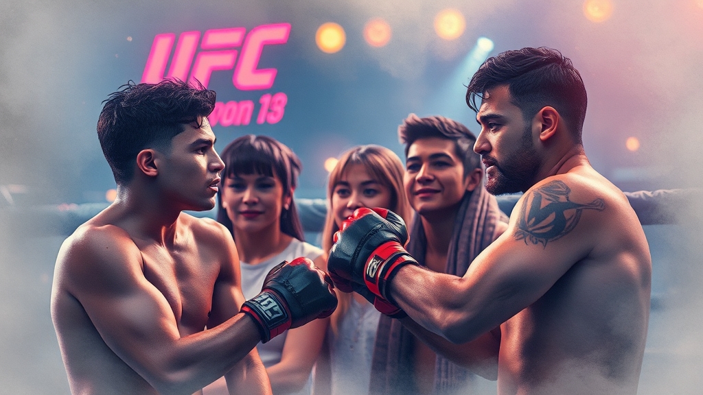 UFC 시청 트렌드 변화 (watercolor 스타일)