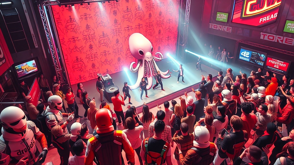 팬 이벤트와 체험 프로그램 (popart 스타일)