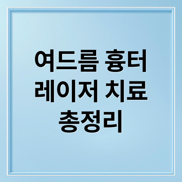 여드름 흉터
레이저 치료
총정리 (여드름 자국 레이저 시술 후기)