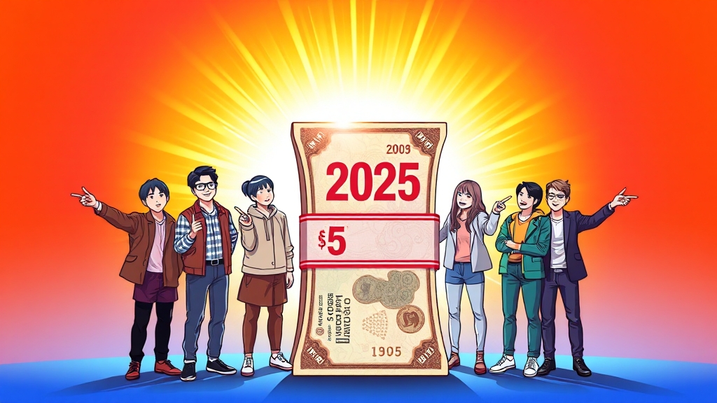 지원금 종류 및 금액 (illustration 스타일)