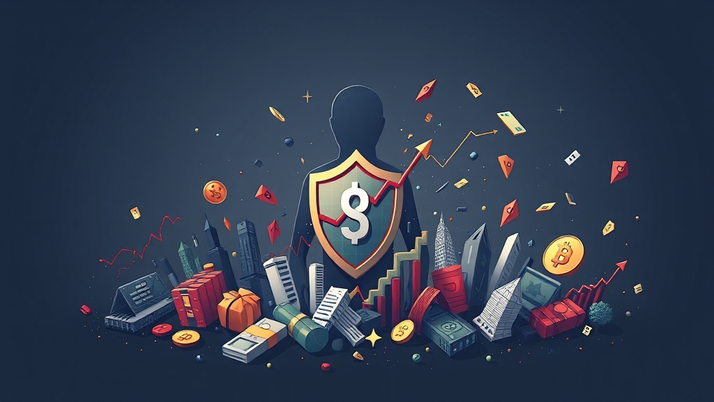 금리 인하 관련 투자 리스크 관리 (illustration 스타일)