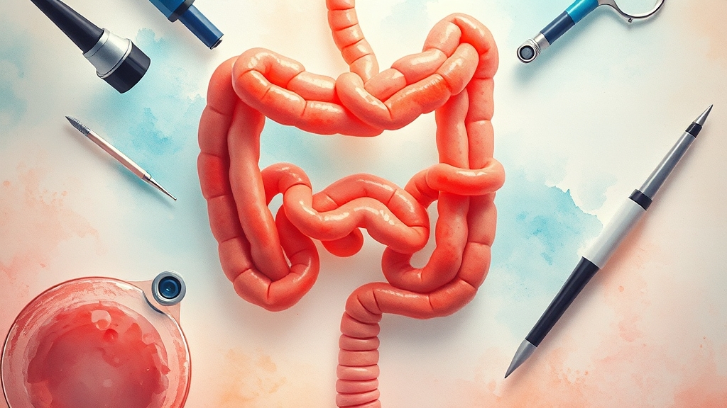 크론병, 어떻게 진단할까요? (watercolor 스타일)