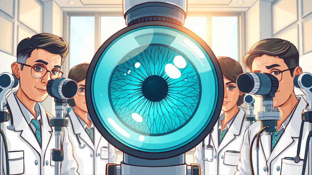 부산 녹내장 병원, 어떻게 고를까? (cartoon 스타일)