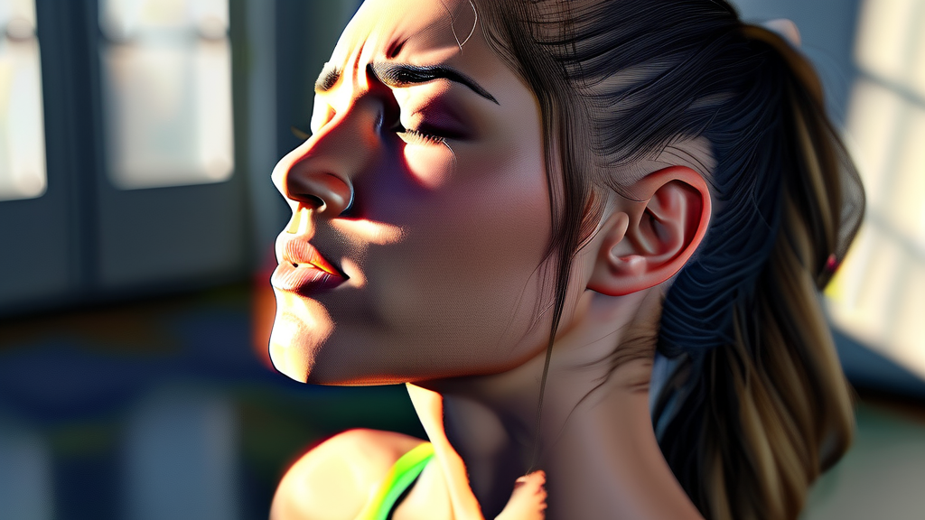 일상 속 숨겨진 턱 통증 유발 습관들 (realistic 스타일)