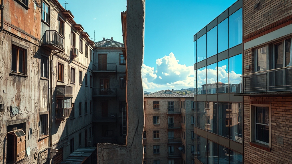 아파트 상태별 꿈 해몽 (realistic 스타일)