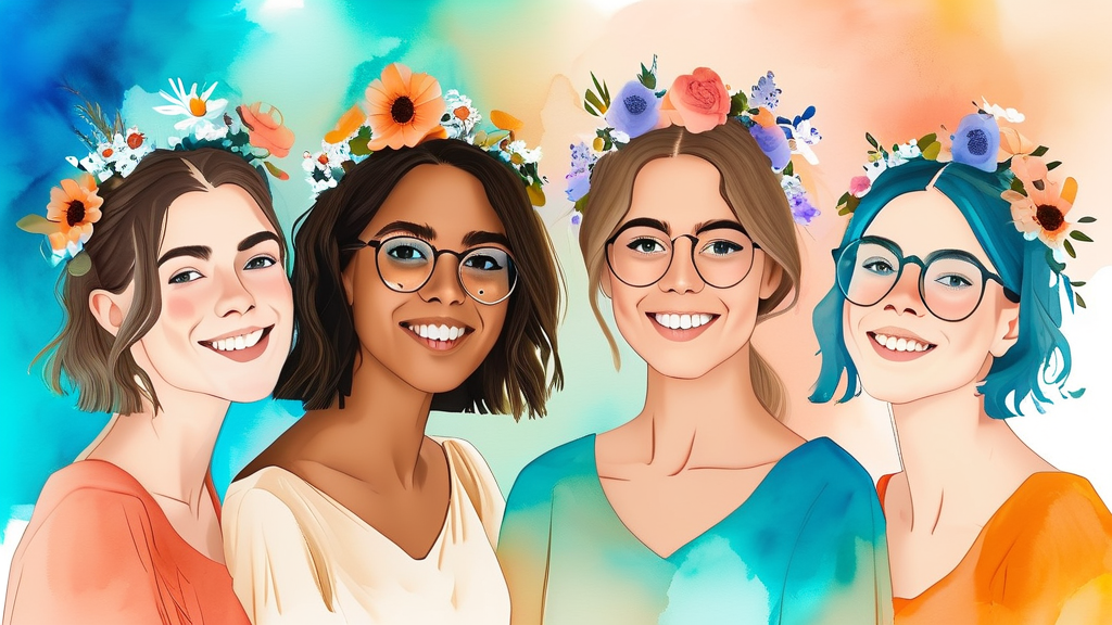 복지 서비스 이용 시 꼭 알아두세요! (watercolor 스타일)