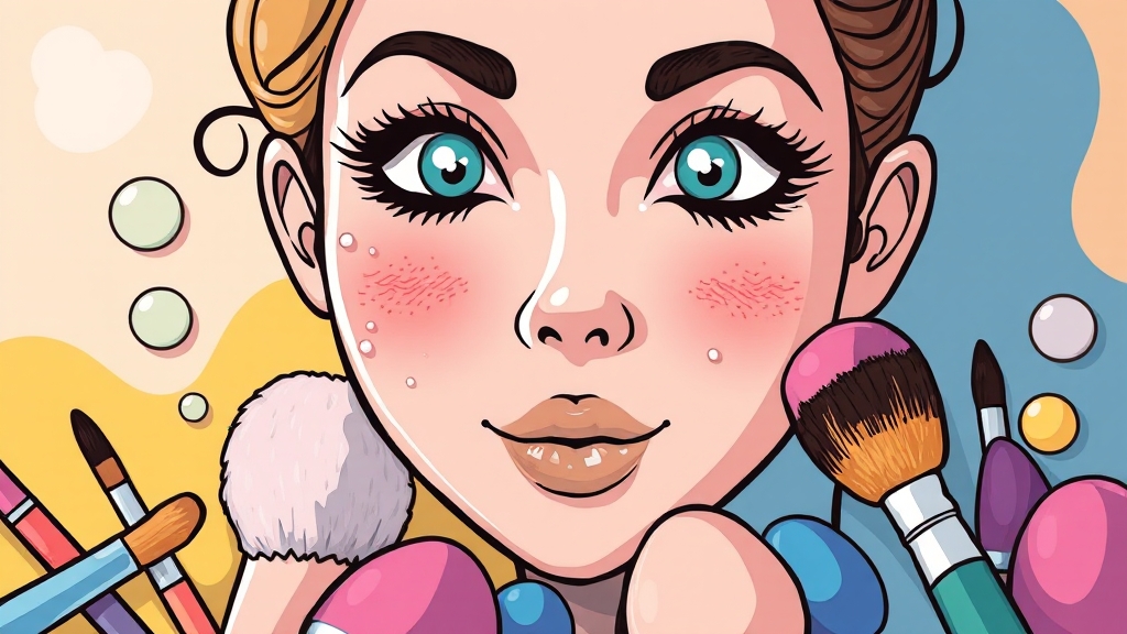 메이크업 도구 선택 & 사용법 (cartoon 스타일)